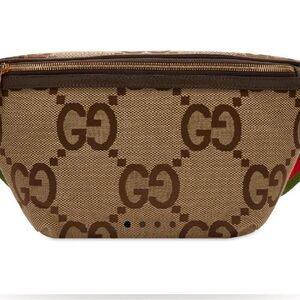 Gucci Beige and Brown GG Belt Bag